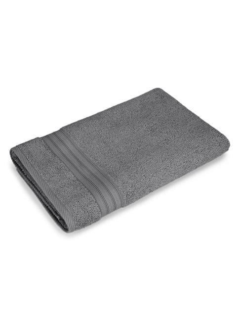 Layers Be Bold Grey Cotton Bath Towel-picture-28