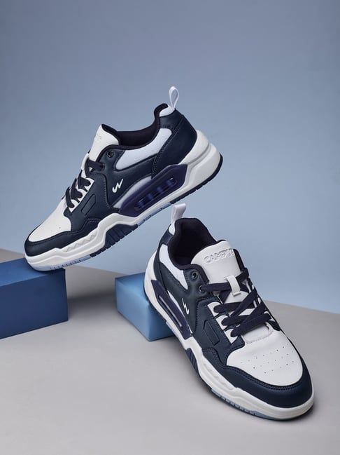 Campus Men's White & Navy Sneakers-picture-44