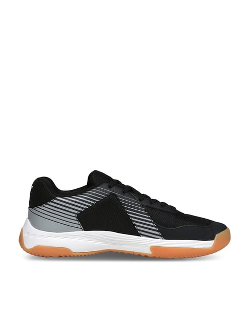 Puma Unisex Badminton Smash Black & White Indoor Court Shoes
