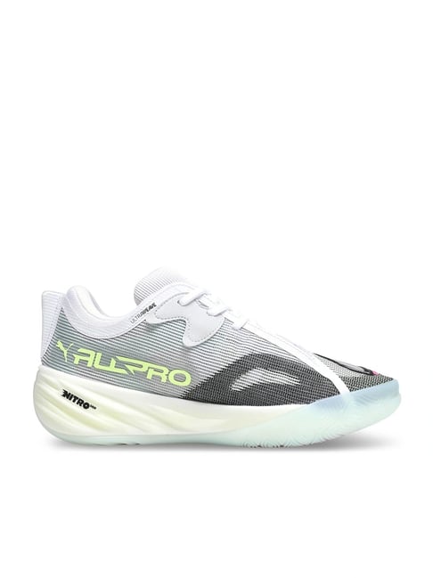 Puma Unisex Nitro White Mint Melt Basketball Shoes