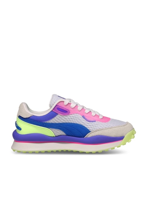 Puma Women Silver Mist & Ultra Blue Sneakers