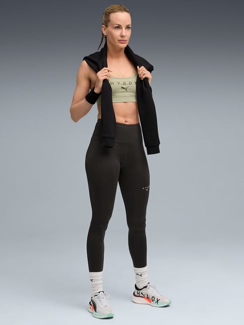 Puma X HYROX Black Essential High Rise Skinny Fit Sport Tighty