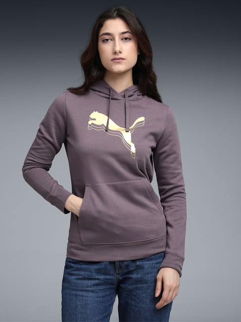 Puma Purple Metallic Graphics Regular Fit Hoodie-picture-28