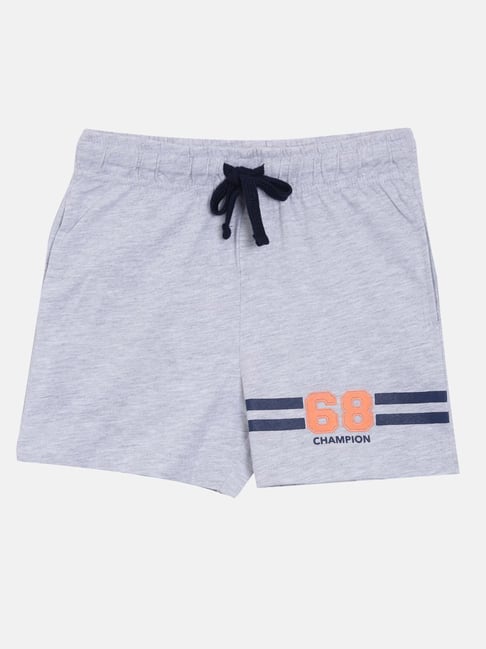 3PIN Boys Grey Cotton Regular Fit Shorts-picture-27