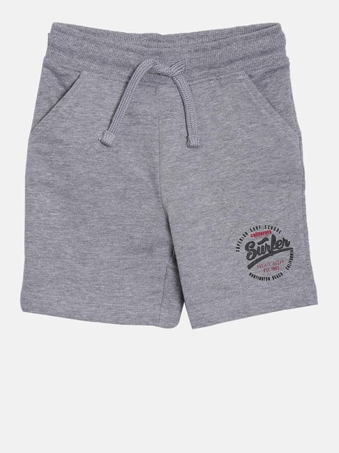 3PIN Boys Grey Cotton Regular Fit Shorts-picture-22