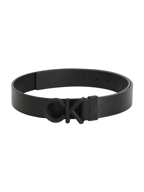 Calvin Klein Men's Mono Black Leather Belt-picture-28