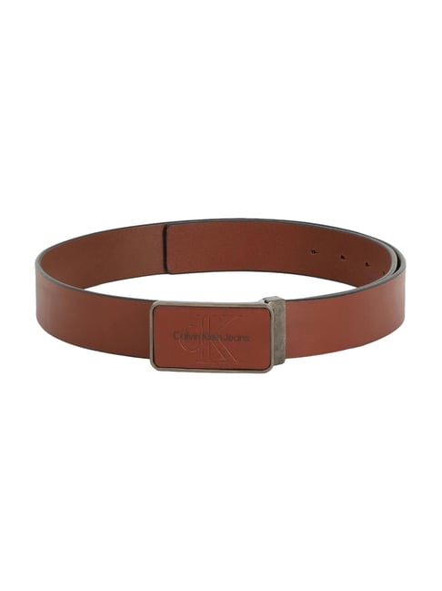 Calvin Klein Men's Brown Leather Belt-picture-11