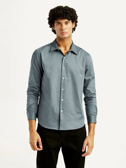 Levi's Men's Solid Slim Fit Shirt-picture-39