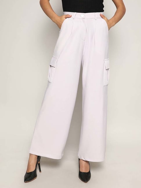 Campus Sutra White Regular Fit Trousers-picture-24