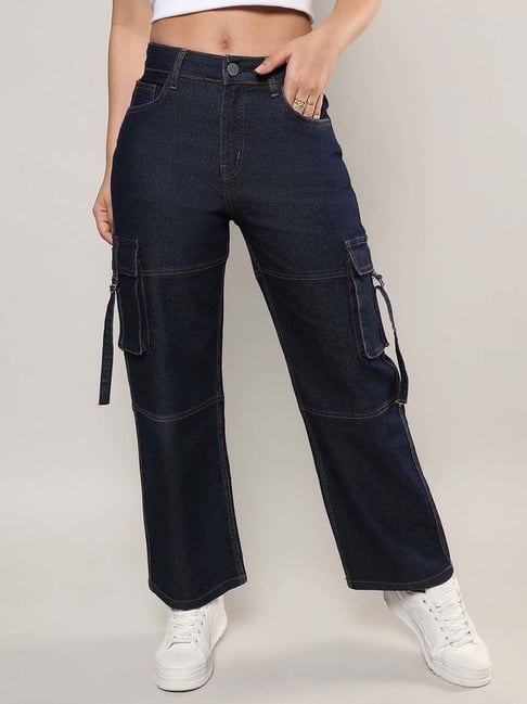 Campus Sutra Blue Regular Fit Jeans