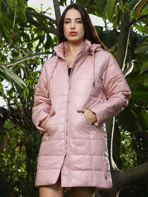Campus Sutra Pink Regular Fit Jacket-picture-44