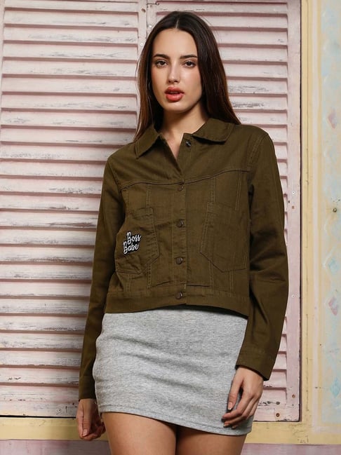 pinacolada Campus Sutra Green Cotton Regular Fit Jacket-picture-40