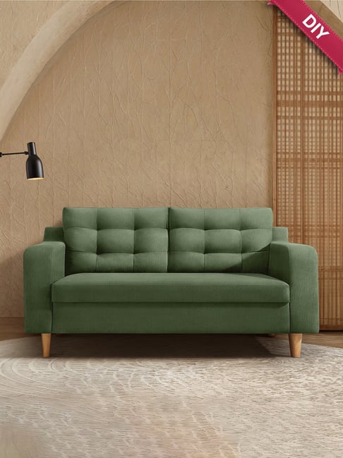 Duroflex Ease Plus Chive Polyester 2 Seater Sofa Set-picture-24