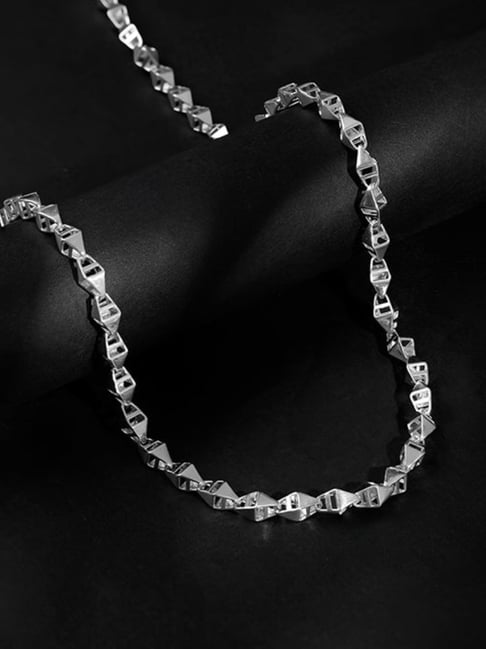 GIVA 925 Silver Kite Beveled Chain for Him