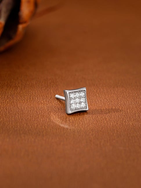 GIVA 925 Silver Urban Code Stud Earrings for Him-picture-28