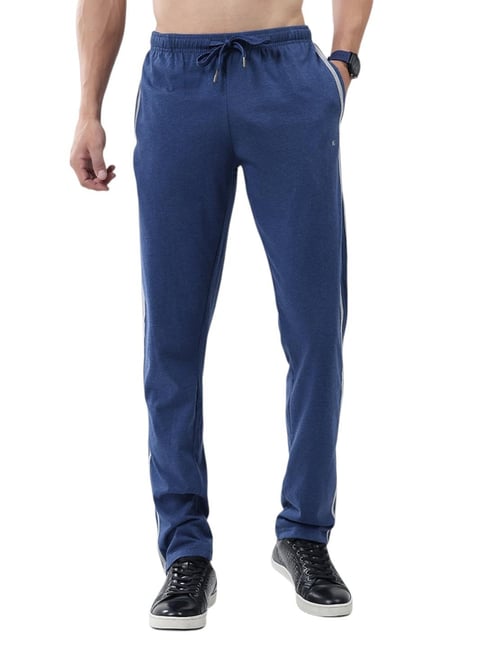 Monte Carlo Blue Solid Regular Fit Trackpants-picture-14