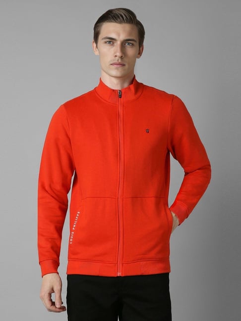 Louis Philippe Red Cotton Regular Fit Sweatshirt-picture-38