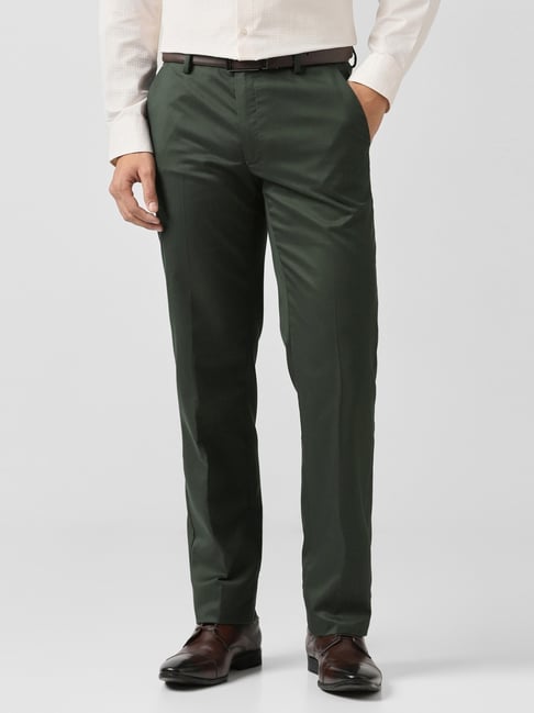 Van Heusen Green Slim Fit Trousers-picture-29