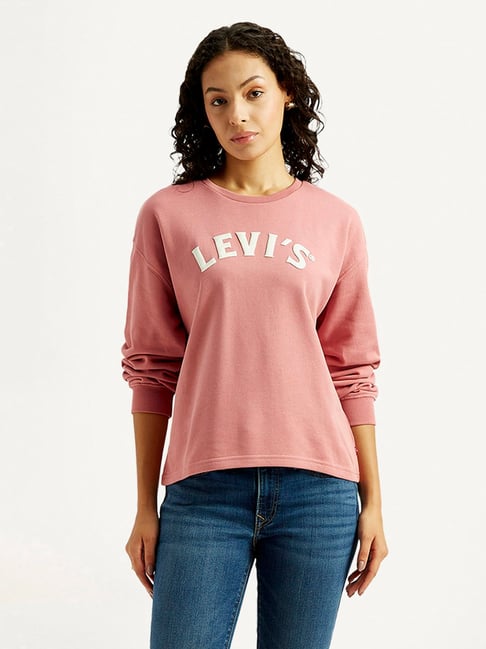 Levi's Women's Brand Logo Crew Neck Sweatshirt
