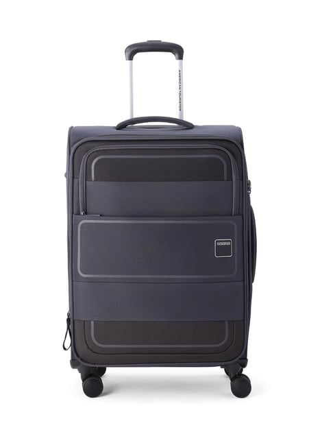 American Tourister Black Phillyplus Color Block Medium Soft Sided Checked  Luggage