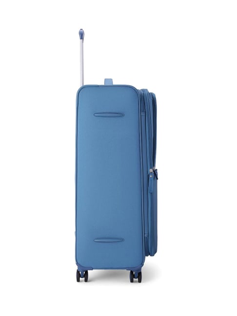 American Tourister Blue Bernplus Printed Large Soft Sided Checked Luggage