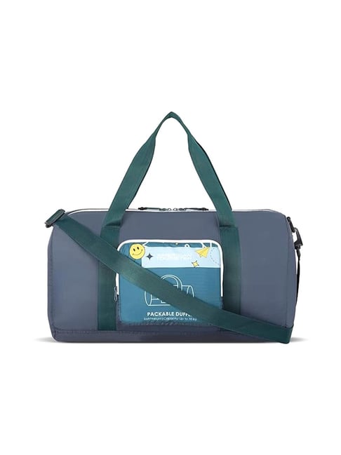 American Tourister Navy Blue x Love Child by Masaba Printed Small Duffle Bag