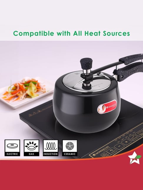 Buy Wonderchef Taurus Black Hard Anodized Taurus Pressure Cooker