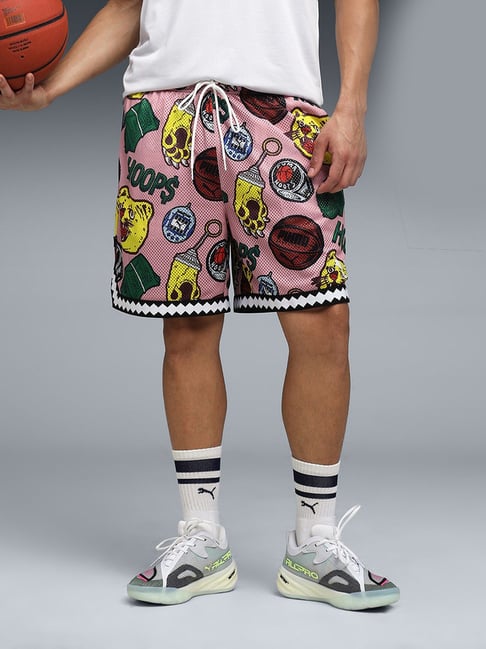 Puma Multicolor Dylan Revers AOP Printed Relaxed Fit 7" Shorts-picture-12