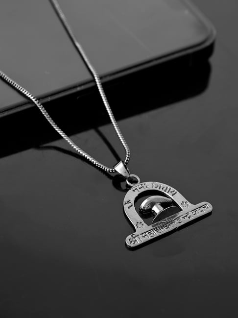 Voylla Black Eclipse Shivling Pendant-picture-28