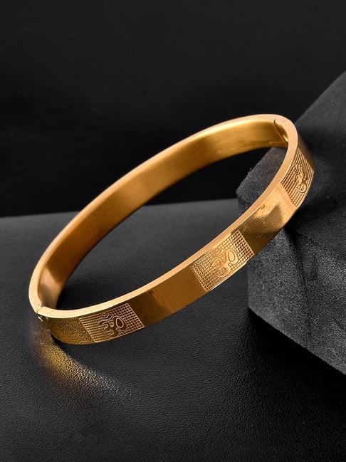 Voylla Gold Signature Om Shakti Kada Classic Bracelet