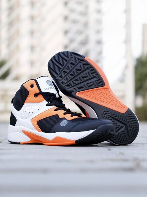Bacca Bucci Men's WAGER Orange Basketball Shoes