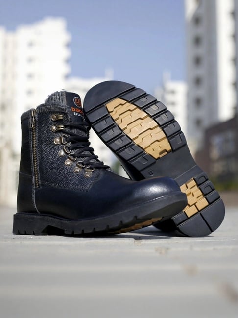 Bacca Bucci Men's Snowman Black Snow Boots