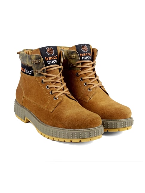 Bacca Bucci Men's URBAN Tan Derby Boots-picture-12