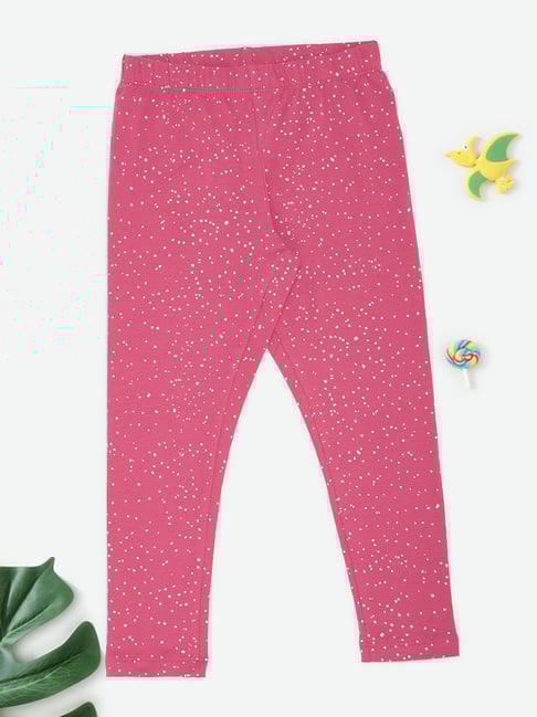 Pantaloons Junior Girls Raspberry Sorbet Printed Leggings