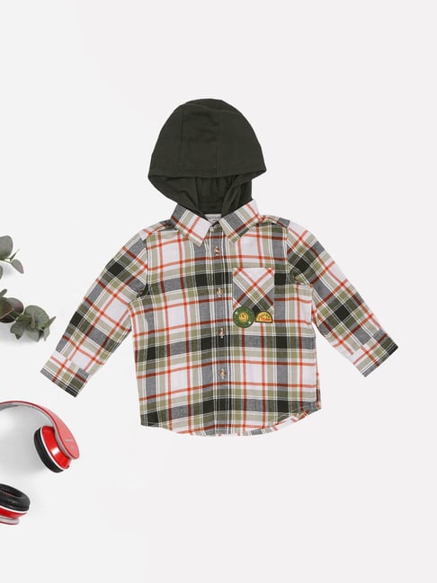 Pantaloons Baby Boys Snow White Checks Shirt