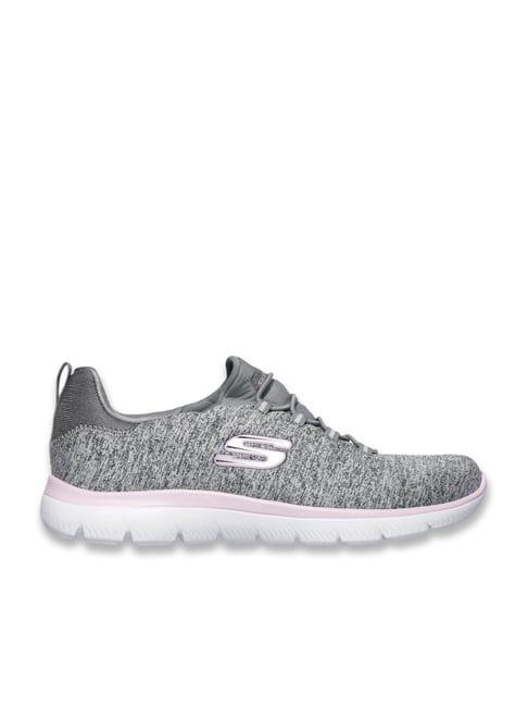 Skechers Women's SUMMITS QUICK GETAWAY Grey Running Shoes