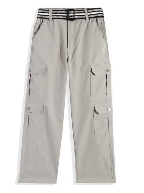 Cavio Boys Grey Cotton Regular Fit Pant-picture-15