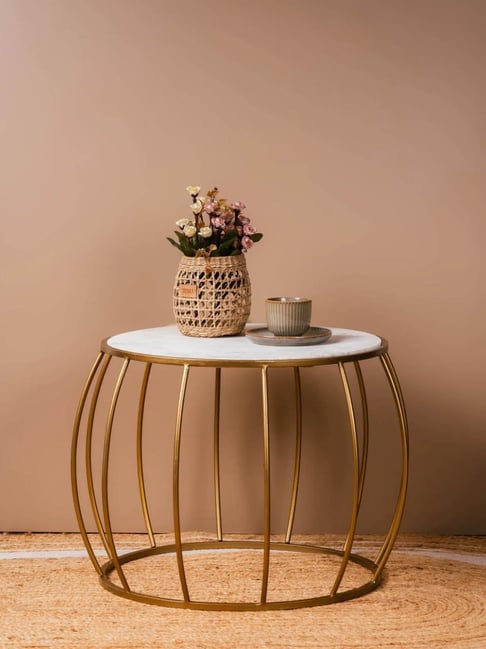 TESU White Marble Coffee Table