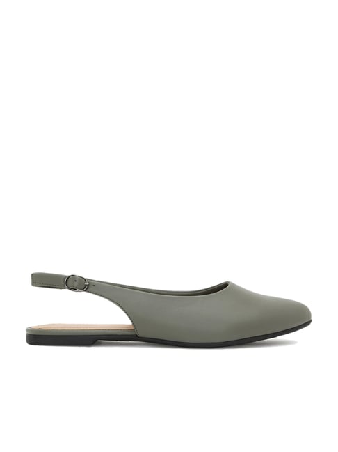 Van Heusen Women's Olive Back Strap Sandals-picture-13