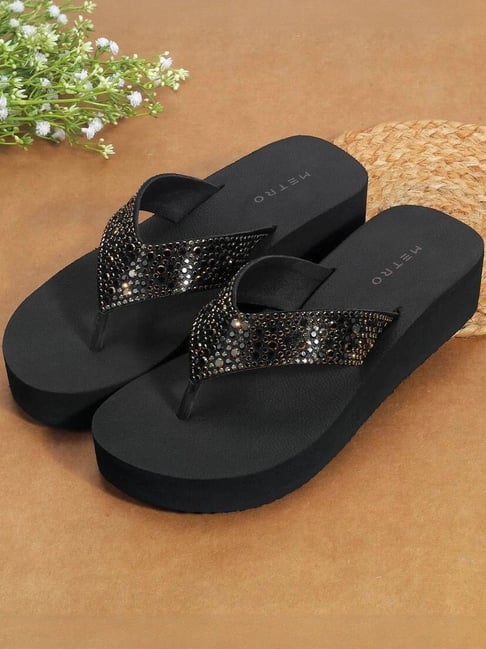 Metro Women's Black Casual Sandals-picture-20