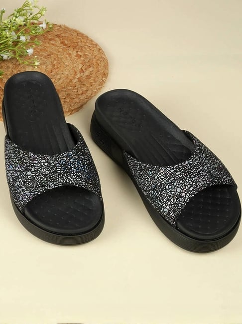 Metro Women's Black Casual Sandals-picture-42