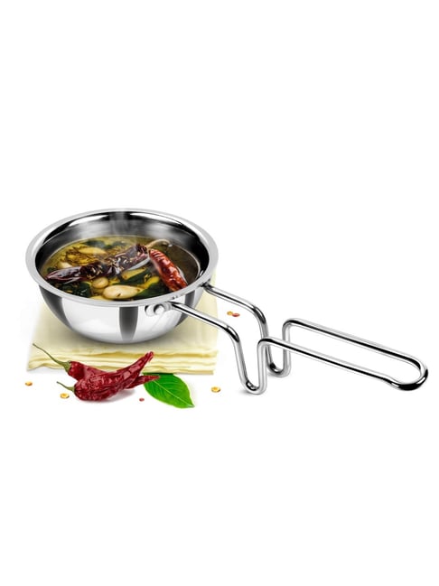 Hamilton Silver ?Stainless Steel Tadka Pan (200 ml)