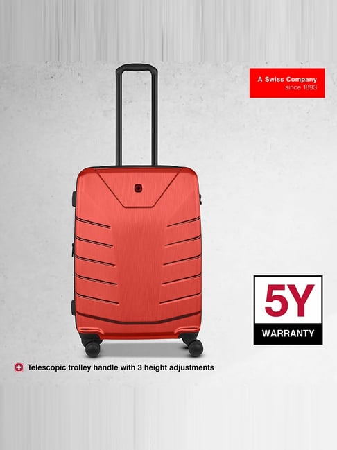 Wenger Orange Pegasus Textured Medium Hardside Checked Luggage