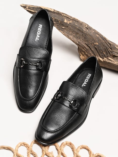 Regal Men's Comfort Black Moccasins-picture-28