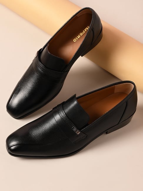 Imperio Men's Comfort Black Moccasins-picture-41