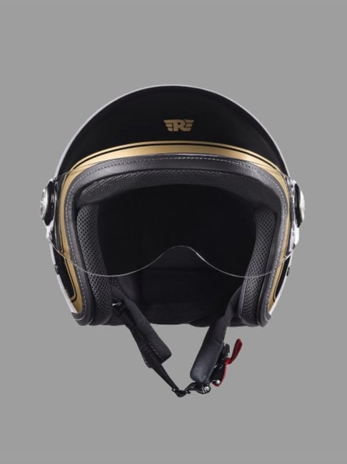 Royal Enfield Black CHOPPER ISI Helmet