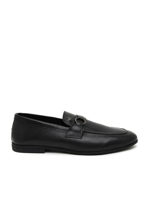 Louis Philippe Men's Black Loafers
