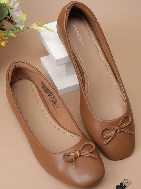 Buy Van Heusen Women's Brown Ballerina Shoes at Best Price Tata CLiQ
