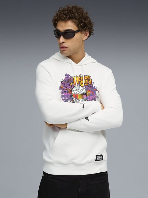 Puma White Formula 1 Mexico Printed Regular Fit Hoodie-picture-33