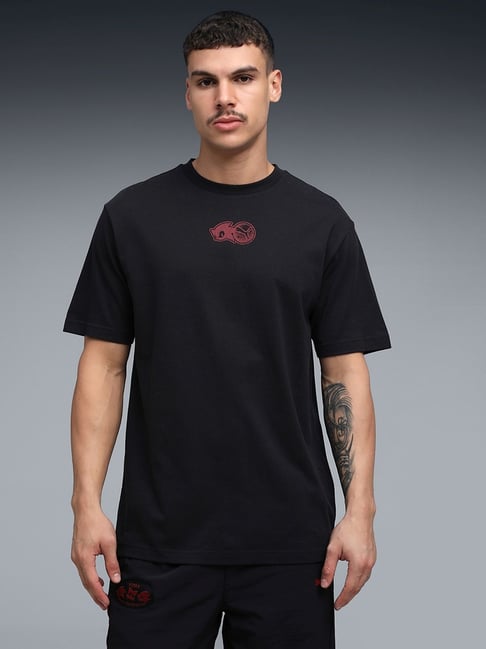 PUMA X SONIC THE HEDGEHOG Black Graphic Relaxed Fit Tee-picture-16